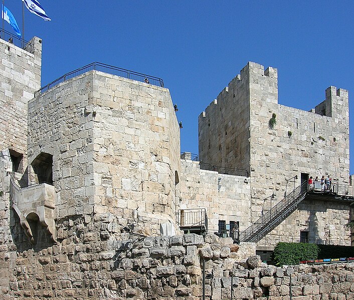 Башня Давида, построенная на основании башни Гиппикуса