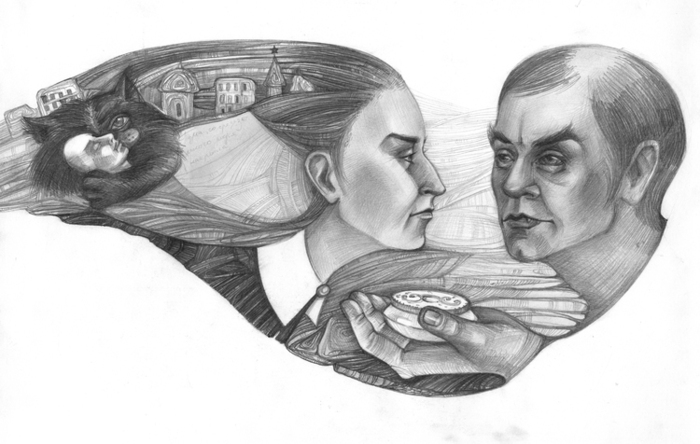 Иллюстрация Ольги Бертнал к «Мастеру и Маргарите»