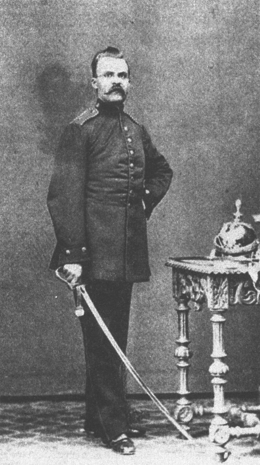 Ф. Ницше — прусский артиллерист. 1868 г.