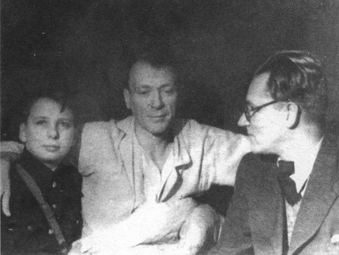 С Сергеем Шиловским и С.А. Ермолинским. 1940 г.