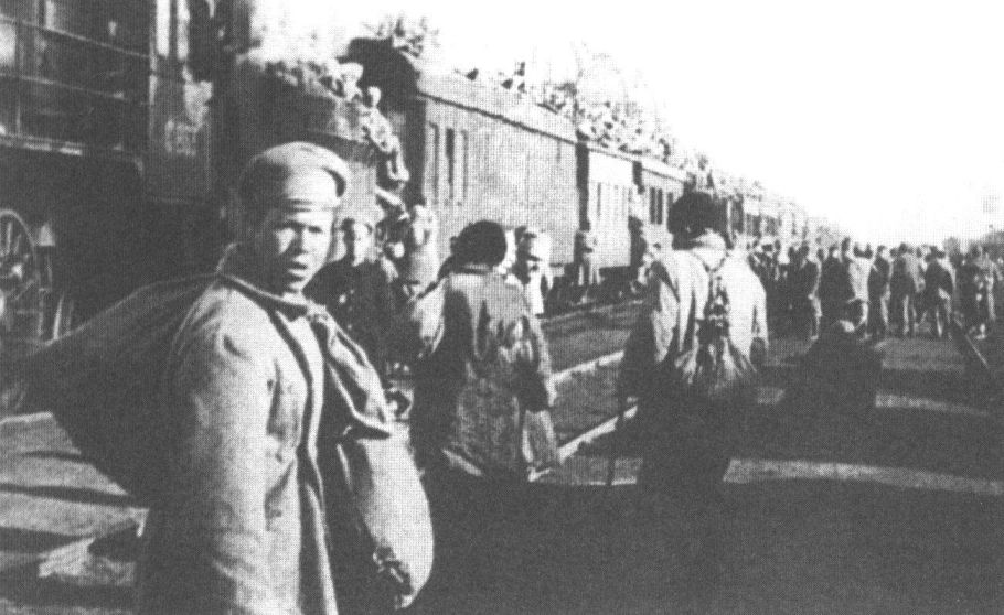 Бегство петлюровских войск. Киев. 1919 г.