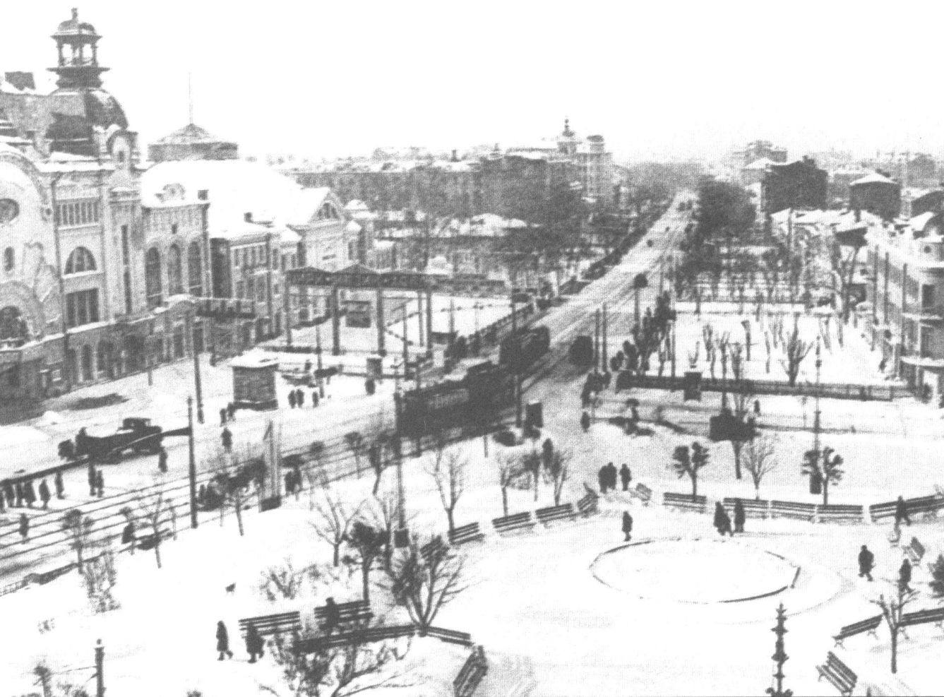 Москва. Триумфальная площадь и Большая Садовая улица. 1920-е гг.