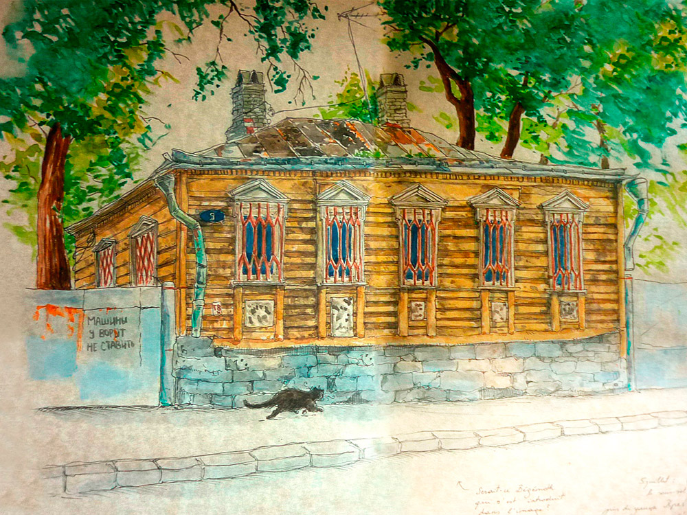 Вот, например, как сегодня выглядит дом мастера в Мансуровском переулке