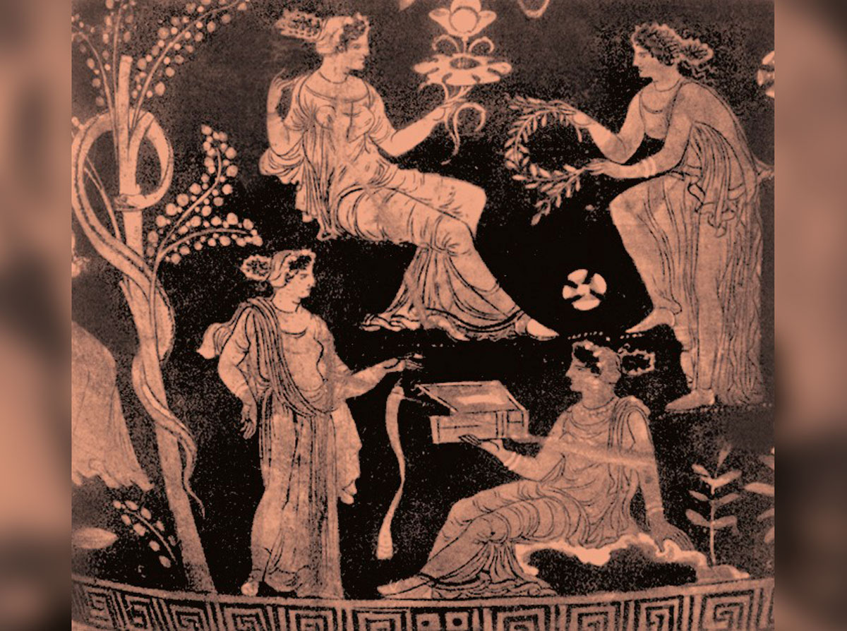 Геспериды. Апулийская ваза. IV в. до н. э.