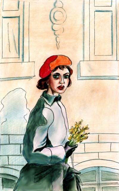 Маргарита с желтыми цветами. Иллюстрация Анатолия Григоренко