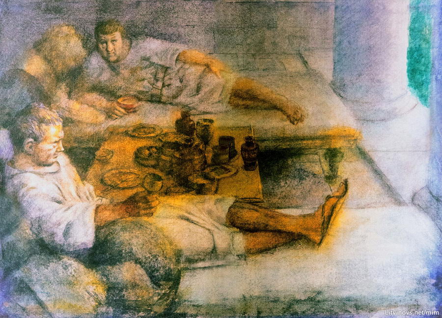 Понтий Пилат и Афраний. Иллюстрации Геннадия Калиновского