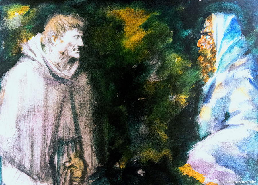 Понтий Пилат и первосященник Каифа. Иллюстрации Геннадия Калиновского