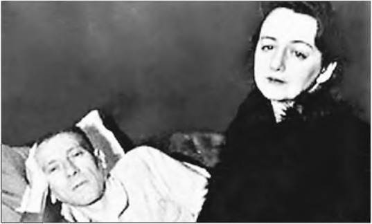 М.А. Булгаков с женой в последние дни жизни