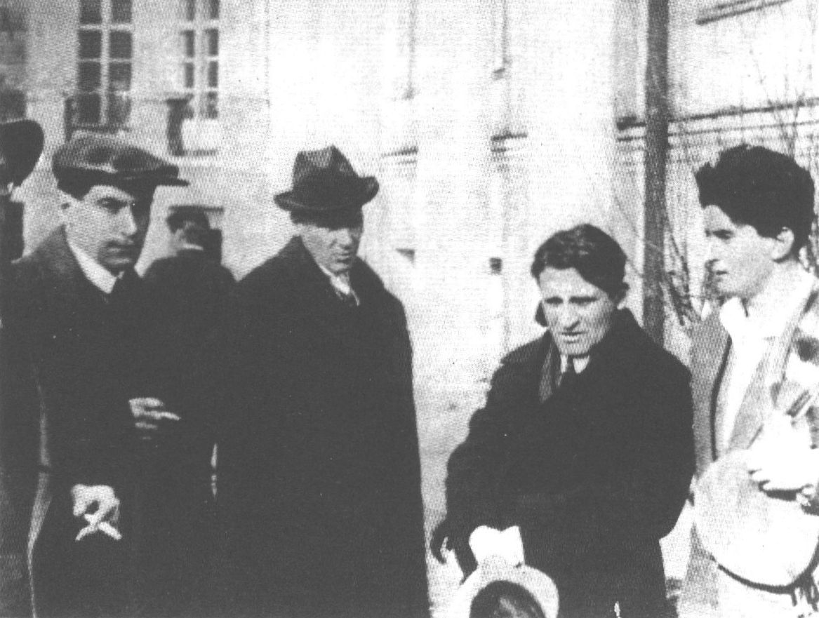 В. Катаев, М. Булгаков, Ю. Олеша и И. Уткин. 1930 г.