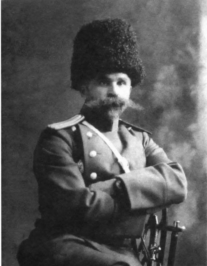 Н.М. Покровский — в офицерской форме, участник русско-японской войны
