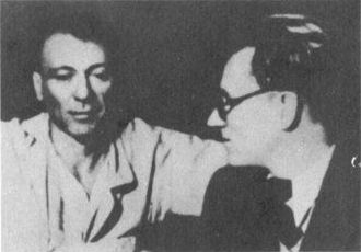 М.А. Булгаков и С.А. Ермолинский, 1940 г.