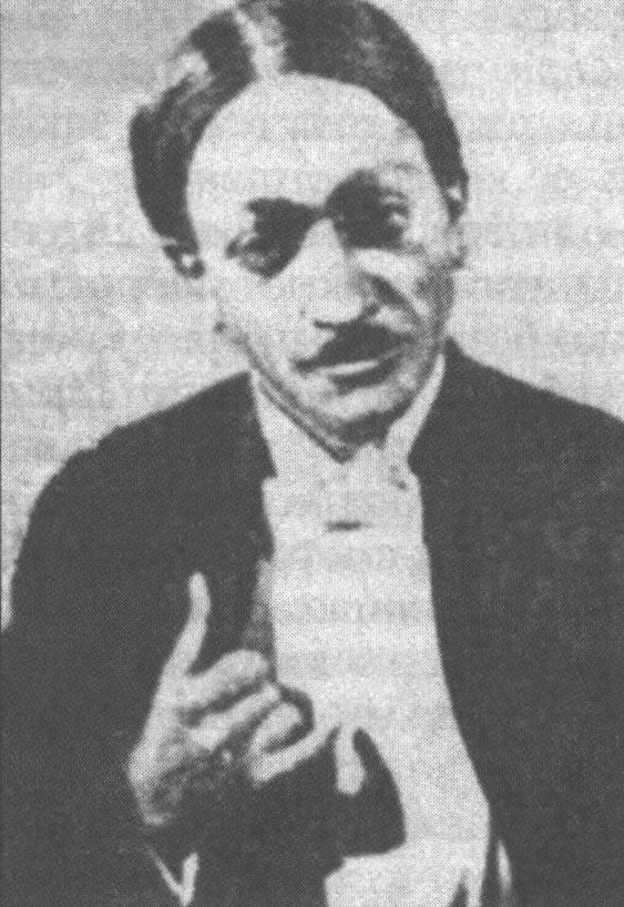 Рубен Симонов в роли Аметистова в спектакле Театра им. Вахтангова «Зойкина квартира». 1926 г.