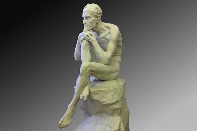 Скульптура «Мефистофель» М.М. Антокольского (мрамор)