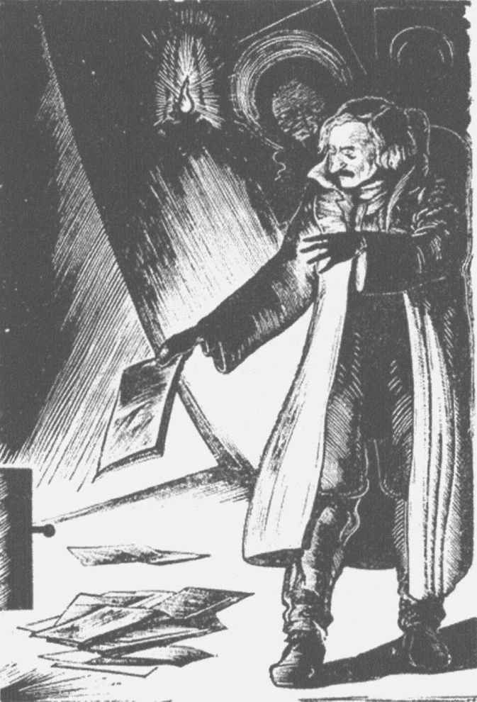 Николай Дмитревский. Гоголь, сжигающий рукописи. 1934