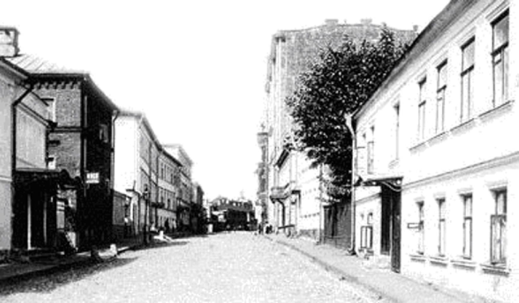1927 г. Нащокинский переулок. Третий дом слева — № 3Б, до реконструкции