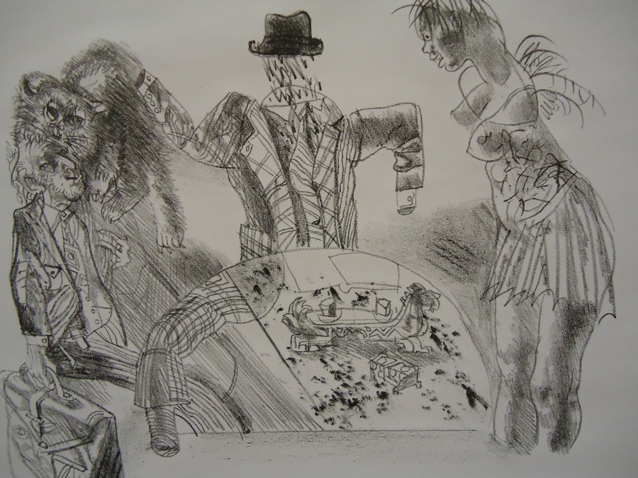Иллюстрация Артура Никитина к «Мастеру и Маргарите»