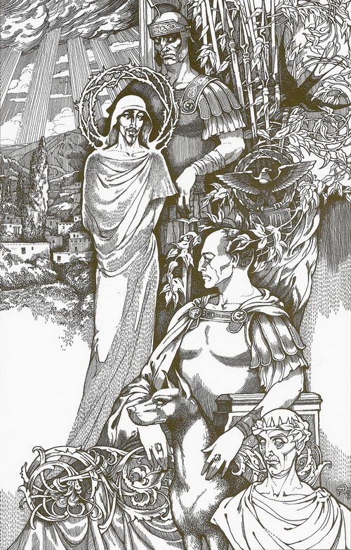 Глава 2. Понтий Пилат. Графика Павла Оринянского к «Мастеру и Маргарите»