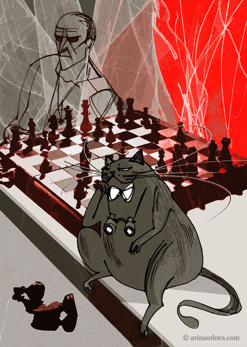 Живые шахматы. Иллюстрации Арины Орловой к «Мастеру и Маргарите»
