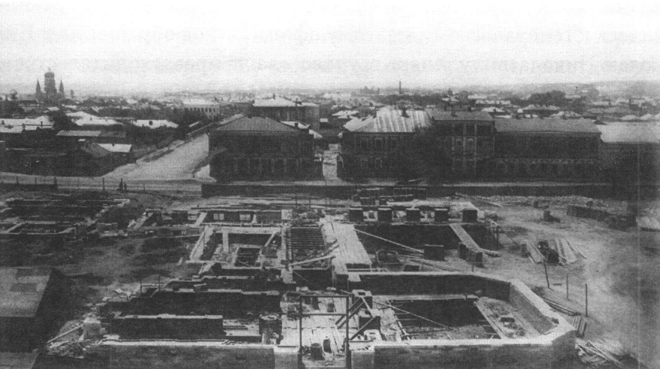 Строительство корпусов университета, 1910