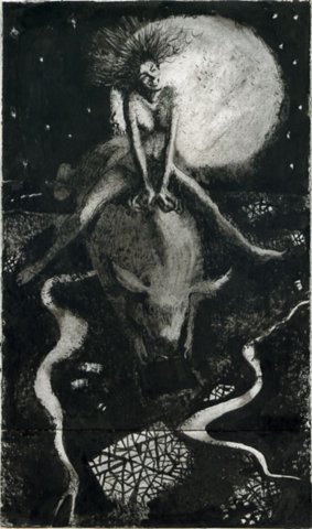 Наташа на борове. Иллюстрации Марии Романовой к «Мастеру и Маргарите»