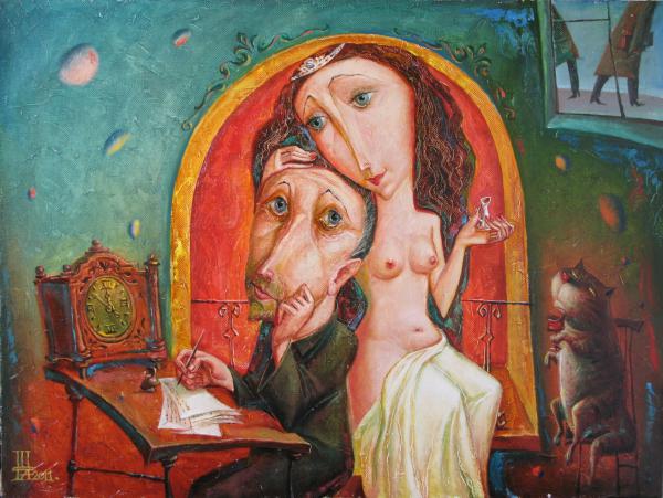 Картина Геннадия Шлыкова «Мастер и Маргарита», 2011