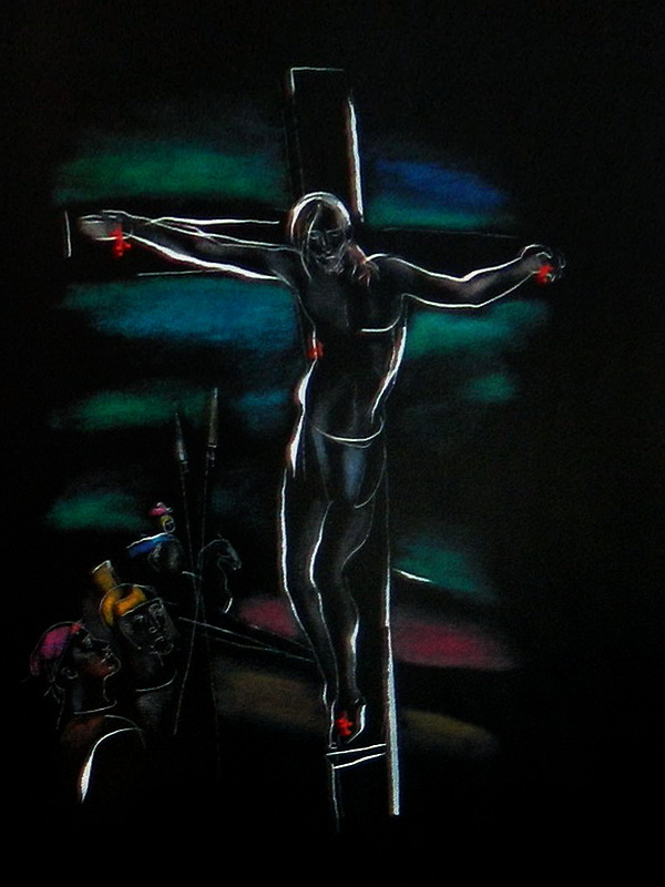 Иешуа на кресте. Иллюстрации Г.А.В. Траугот к «Мастеру и Маргарите»