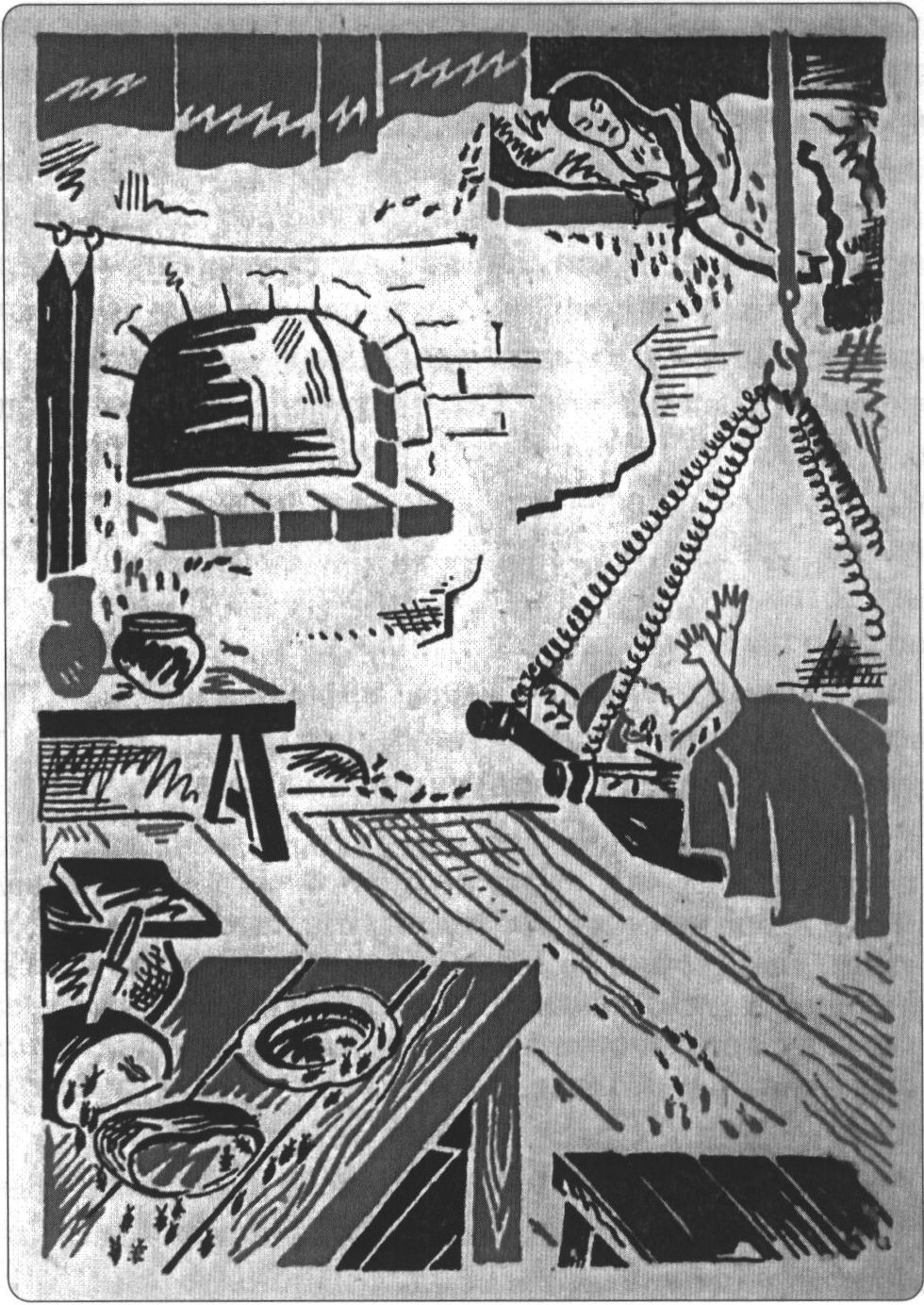 Рисунок из книжки С.В. Юрина «Тараканий мор» (1928)