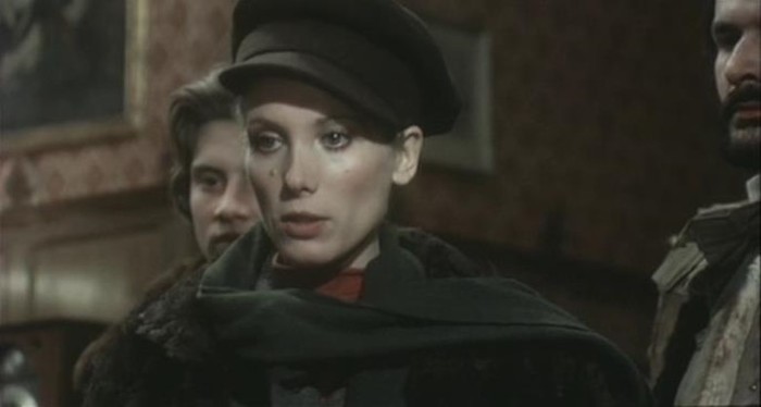 Виолетта Кьярини в роли Вяземской в фильме «Собачье сердце» (Германия, Италия, 1976)