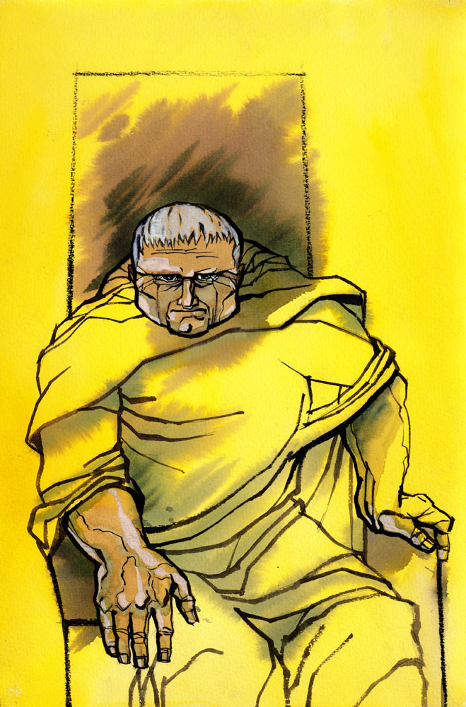 Понтий Пилат. Иллюстрация Александра Выгалова к «Мастеру и Маргарите»