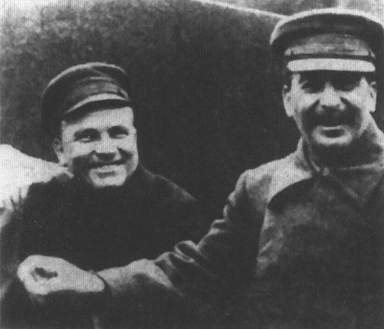 С.М. Киров и И.В. Сталин
