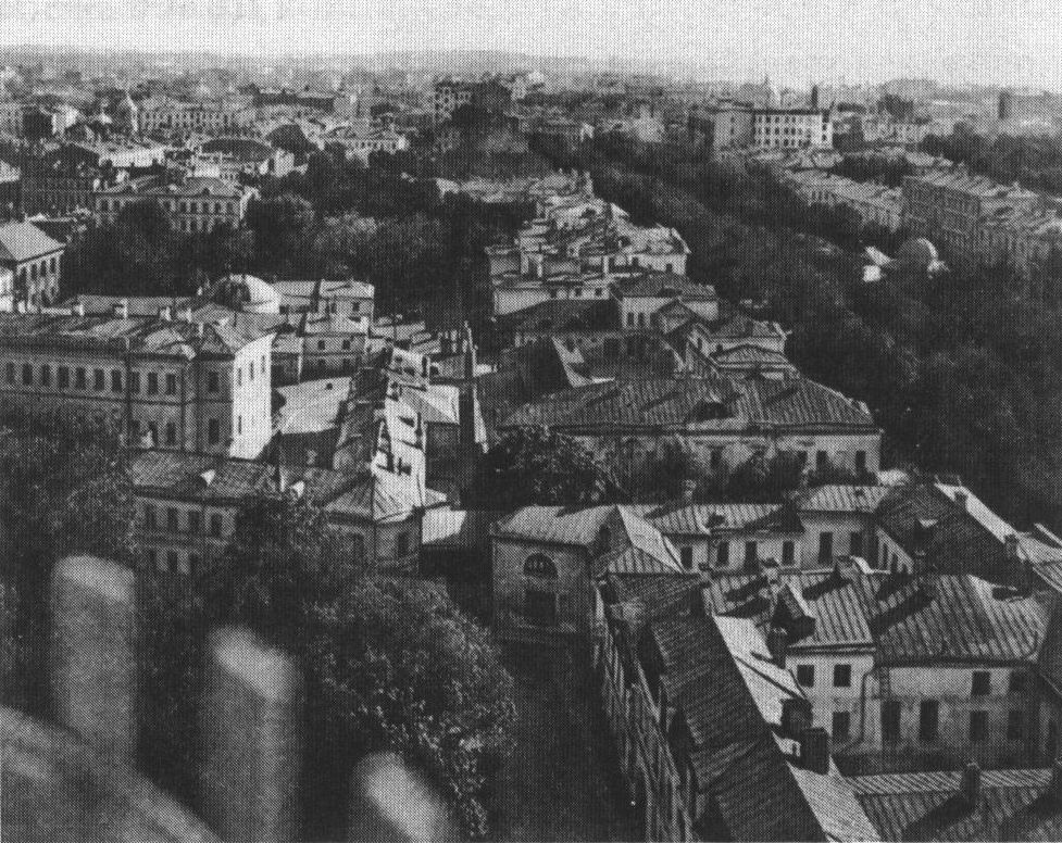 Вид с крыши дома Нирнзее в сторону Тверского бульвара. Фото середины 1910-х