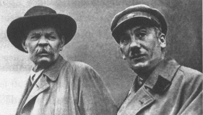М. Горький и Г.Г. Ягода (в 1934—1936 — председатель ОГПУ, нарком внутренних дел СССР). Фото середины 1930-х