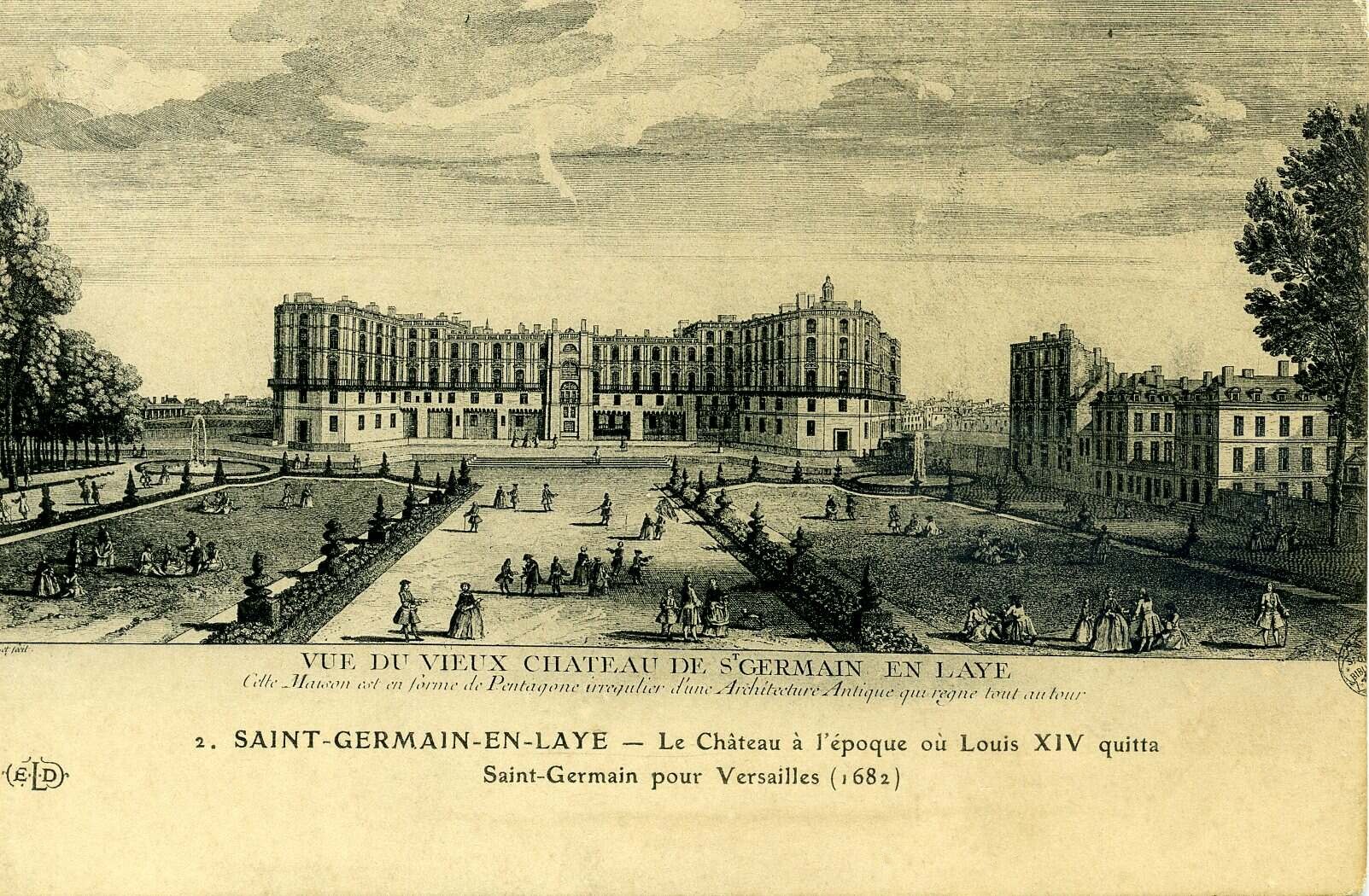 Замок в Сен-Жермен-ан-Ле в 1682 г.