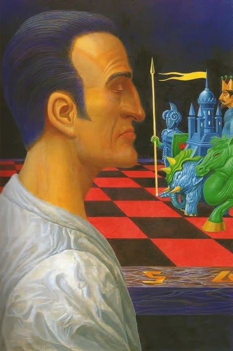 Живые шахматы. Иллюстрация Алексея Державина