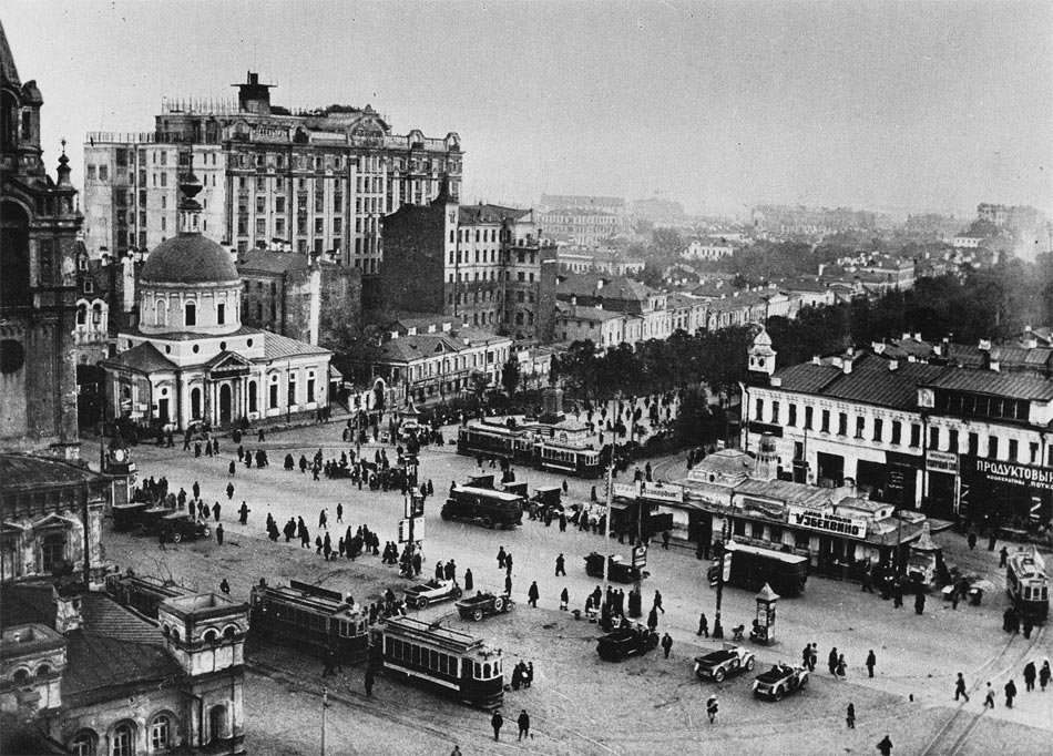 Страстная площадь. Фото Николая Петрова, 1930—1932 гг.