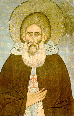 Изображение святого Сергия Радонежского на покрове, 1420-е гг.